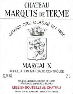 Château Marquis de Terme, Margaux