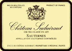 Château Suduiraut, Sauternes