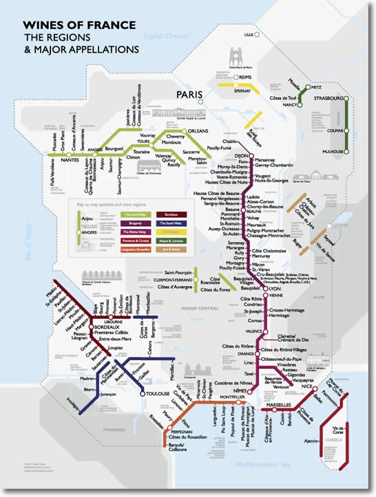 carte vin france