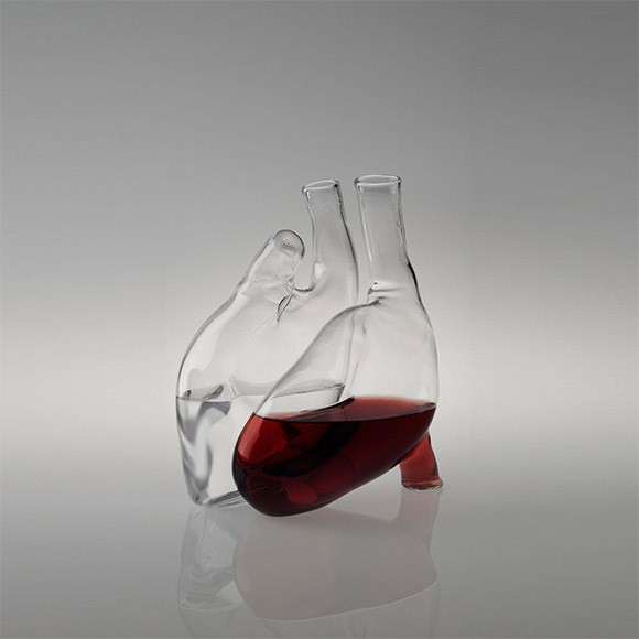 Carafe vin coeur